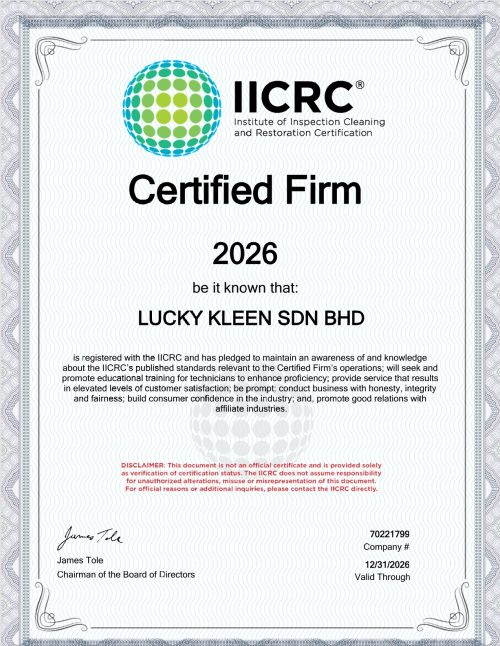 IICRC Certified 2026